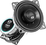 NVX® NSP4 4" Car Speakers, 300W Max, 100W RMS, 2-Way Coaxial w/Silk Dome Tweeters & Built-in X-Overs, Easy to Install in Cars/Trucks/Doors (Pair)