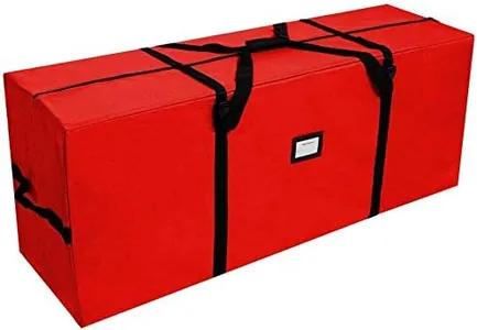 AerWo Christmas Tree Storage Bag Extra Large Christmas Storage Containers, Fits Up to 7.5 Ft Artificial Trees Heavy Duty 600D Oxford Xmas Holiday Tree Bag with Dual Zipper (50” X 20” X 15”)
