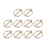 uxcell Linch Pin with Ring - 4.5mm x 38mm Trailer Pins Assortment Kit for Boat Kayak Canoe Trailer Tractor Trolley Horsebox 10Pcs