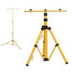 TOPWAY LED Floodlight Tripod Stand, Portable Outdoor Job Site Spot Lights Lighting Retractable Adjustable Telescopic Triangle Stand, 160cm Max Height 475000