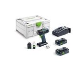 Festool Cordless Drill T 18+3 HPC 4,0 I-Plus