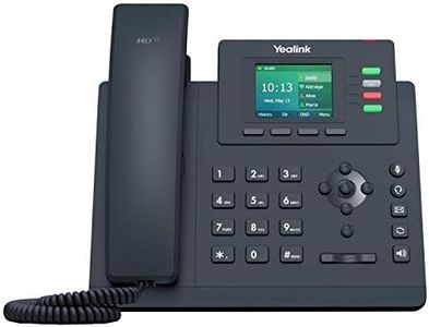 Yealink T33G IP Phone, 4 VoIP Accounts. 2.4-Inch Color Display. Dual-Port Gigabit Ethernet, 802.3af PoE, Power Adapter Not Included (SIP-T33G)