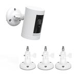 HOLACA Camera Mount for Stick Up Cam/Pro/Indoor Cam/Wyze Cam/Eufy Cam/Arlo Cameras, Suitable for All Cameras with Standard 1/4 Thread Holes, White 3PCS