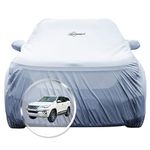 NEODRIFT 'SilverTech' Car Cover for Toyota Fortuner with Fender Mirror (100% Water-Resistant, All Weather Protection, Tailored Fit, Multi-Layered & Breathable Fabric) (Colour: Silver)