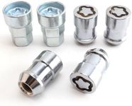 YYHHZZ M14 x 1.5mm Wheel Locks, Fit for Ram 1500, Ram 2500, Ram 3500, F-150, F-250, F-350, Expedition, Wheel Locks Lug Nuts, 4 Locking Lug Nuts, 2 Pcs Wheel Lock Key