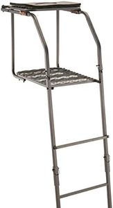 Guide Gear 18’ Ladder Tree Stand for Archery with Seat and Foot Platform, Bow and Deer Hunting Accessories