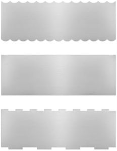 PROKITCHEN 3PCS Stainless Steel Cake Scraper Set, Frosting Scraper Tools