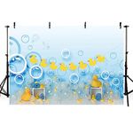 AIBIIN 7x5ft Baby Shower Photography Background Cute Yellow Little Duck Bubble Child Birthday Party Decoration Backdrop Photo Supplies