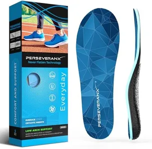 NASA Grade Plantar Fasciitis Insoles Men & Women - Low Arch Support Inserts Women & Men - Shoe Inserts Men, Shoe Insoles Men Work Boots, Plantar Fasciitis Relief, Insoles for Women Standing All Day