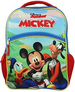 Mickey Mouse and Friends Boys Girls 16 Inch School Backpack (Blue, One Size)