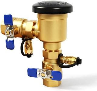 720A 1" Pressure Vacuum Breaker Assembly Brass Irrigation Backflow Preventer Valve 400 PSI Max Thickened Brass Backflow Preventer for Non-Potable Systems Like Irrigation & Industry