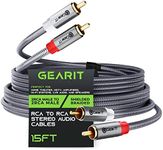 GearIT RCA Cable (15FT) 2RCA Male t