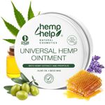 Manuka Honey & Hemp Healing Ointment for Eczema, Psoriasis, and Dermatitis - Organic Beeswax, Propolis & Lavender Oil - Moisturises & Soothes Dry, Itchy, Cracked Skin