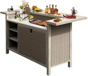 Domi Patio Bar Table, Outdoor Alumi