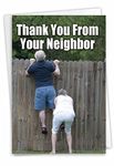 NobleWorks Thank You Greeting Card (Neighbor) with 5 x 7 Inch Envelope (1 Card) Thank You From Your Neighbor 9120