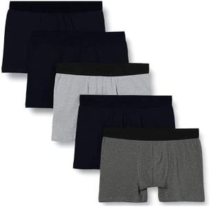 FM London (5-Pack) Mens Boxers with HyFresh Odour Protection Technology - Breathable Mens Underwear Suitable all Occasions, Dark Assorted, L