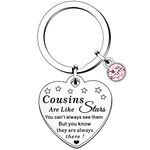 HULALA Cousin Gifts For Women Girls Cousin Friendship Keyring Key Ring Keychain Birthday Christmas Cousins Are Like Stars