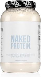 Naked Protein Powder Blend - Egg, Whey and Casein Protein Powder Blend, Only 4 Ingredients, Non-GMO, No Soy, Gluten Free, No Artificial Sweeteners, Flavors or Colors, Keto and Paleo Friendly - 3 LB