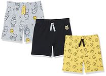 Amazon Essentials Disney | Marvel | Star Wars Baby Boys' Shorts, Pack of 3, Winnie the Pooh Oh Bother!, 0 Months