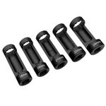 ZKTOOL 5PCS Suspension Strut Nut Socket Set 18MM 19MM 21MM 22MM 24MM, Suspension Nut Socket Set, Shock Absorber Strut Nut Removal Tool, VM #:3353