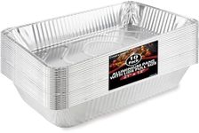 COMFICOVE Aluminum Pans Disposable (20 Pack), 21x13 Pans for, Prepping, Roasting, Food, Storing, Heating, Cooking, Chafers, Catering, BBQ Grilling, Sturdy Baking Pan Trays