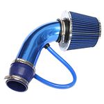 aleawol Universal Air Intake Filter Kit, 76mm 3" Car Cold Air Intake Filter Aluminium Induction Kit Pipe Hose Cone Air Intake Filter Kit for Car Automobile Racing