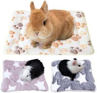 TYXHXTF 3 Piezas Cama de Felpa para Animales Pequeños, Manta de Felpa para Cama, Cobayas Accesorios, Cama Cobaya, para Cobayas, Conejos, HáMsteres, Chinchillas, Erizos, Ardillas