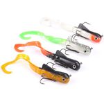 Mizugiwa 8"/20cm 45g Pike Musky Dawg Fishing Soft Bait Lure Zabder Freshwater Curly Shad Tackle Bull Coarse Pack of 4