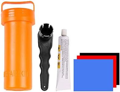 SUP Repair Kit with PVC Patches and Glue for Inflatables Portable Stand-Up Paddleboard Repair Kit with Wrench for Inflatable Kayak Boat Raft Surfboard