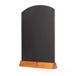 Chalkboards UK WC123F Table Top Chalkboard with Plinth, Wood, Dark Oak, A3, 42 x 30 x 4 cm