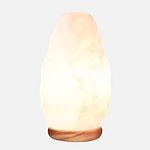 Himalayan Glow White Salt Crystal Lamp,Natural Salt Night Light,Hand Crafted with Neem Wooden Base,Salt Lamp Bulb,(ETL Certified) Dimmer Switch | 5-7 LBS