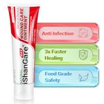 iShanCare® Wound Care Ointment - First Aid Ointment, 3X Faster Healing for Burns, Ulcers, Cuts, Abrasions, Bed sores, Pressure sores, Leg and Foot Wounds, Natural Wound Healing Ointment