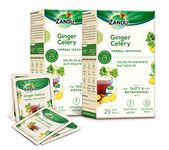 Zandu Ginger Celery Herbal Infusion, a Herbal Tea Enriched with Ayurvedic Ingredients (Pack of 25 Tea Bags X 2)