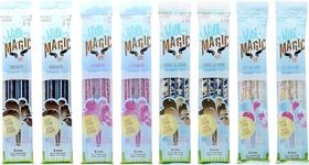 Milk Magic Magic Milk Flavoring Straws (32 Milk Straws) Flavors Include 2 Cookies and Cream, 2 Chocolate, 2 Strawberry, and 2 Cotton Candy Flavor Milk Straws