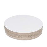 YBCPACK 24 Pcs 10” Cake Boards(White)- Cardboard Round Cake Circle Base For Cake, Pizza