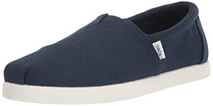 TOMS Men's ALP FWD Espadrille Loafer Flat, Navy Recycled Cotton Canvas, 10 UK