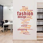 StickMe 'Fashion - Stylish - Design - Trend - Wall Sticker' -SM885 (Multi Colour, Vinyl - 75cm X 40 cm)