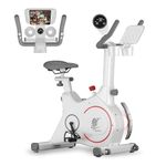 Lifelong Fit Pro Magnetic Spin Bike with 8kg Flywheel,Self-Power Generator, Indoor Cycle for Home Gym with Adjustable Resistance, Touch Screen Display, LED Light & Heart Rate Sensor – Max Wt. 120 kg