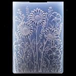 KWELLAM 3D Daisy Flowers Leaves Background Plastic Embossing Folders for Card Making Scrapbooking and Other Paper Crafts 4030105