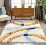 NAZIYA RUGS Carpets Shaggy Rugs for Living Room | Drawing Room | Bedroom | Bedside | Dining Room | Home Decoration Size 8X10 Feet