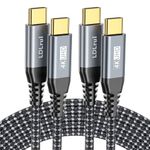 Type C 20Gbps USB 3.2 Gen 2X2 Cable, 4K@60Hz UHD Video 5A/100W PD Fast Charge Cord with E-Marker [0.9M, 2Pack] Compatible with Thunderbolt 3/4 for iPhone 15 Pro MacBook iPad Galaxy Pixel Dell Monitor