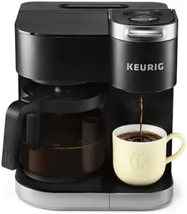 Keurig K-Duo Single Serve K-Cup Pod & Carafe Coffee Maker, with Multiple Brew Sizes, 60oz Removable Reservoir, Programmable Auto Brew Carafe, (Gen 1), Black