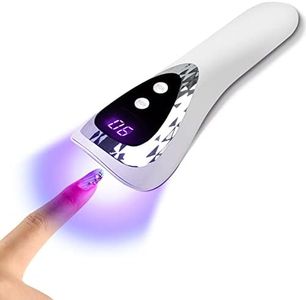 SMALLSHS Handheld UV Light for Gel Nails, Portable Mini Nail Lamp LED Flash Nail Curing Polish Rechargeable Nail Dryer Resin Art Fast-Dry Machine 5V USB Home DIY