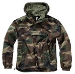 Brandit Summer Windbreaker,Rain Jacket,Jacket,Training Jacket, Size S TO 5XL - Woodland, XL