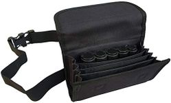 CLAIRE-FONCET Waiter's Bag - Waiter's Purse - Waist Bag in Canvas Fabric, Includes 5 Euro Coin Changer, Magnetic Closure, Ideal for Waiters, Waitresses, Pubs, Restaurants, Markets Seller, black,