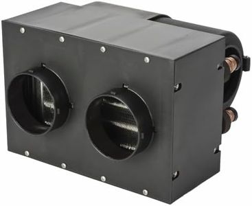 JEGS Auxiliary UTV Heater 12 Volt Assembly - 260 CFM Airflow - 28,000 BTU of Heat - Compact Design, Mountable Switch, Dual Front Vents, 3-Speed Fan - 12 Volt Heater for UTV, Truck, Van and Car