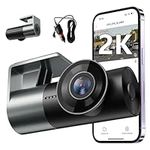 2K Dash Cam WiFi Dash Camera for Cars, Mini Dash Cam 1960P Front Dashcams with APP, 170° Wide Angle, Night Vision, WDR, G-Sensor, Loop Recording, 24H Parking Mode Supports