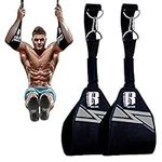 RIMSports Ab Straps for Pullup Bar - Hanging Ab Straps & Workout Straps with Padded Arm Support for Men & Women - Abdominal Muscle Building Pull Up Straps - Ab Straps Hanging Abdominal Slings for all