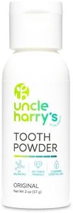 Uncle Harry's All Natural Tooth Powder | Alkalizing Remineralizing Enamel Support & Whitening Toothpaste for Sensitive Teeth | Powder Toothpaste for Gum Health & Fresh Breath (2 oz)