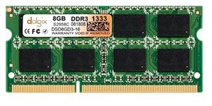Dolgix 8GB DDR3 RAM | 1333MHz Laptop RAM | Notebook RAM |Laptop-Memory SO-DIMM | CL-9 | PC3-10600| 2Rx8 Dual Rank |3 -Year Warranty- (Made in India)